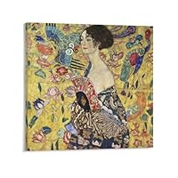 GUSTAV　KLIMT、クリムト、扇を持つ婦人、希少な画集より、新品高級額 GUSTAV KLIMT、クリムト、扇を持つ婦人、希少な画集より、新品